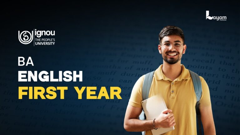 BA ENGISH (H) FIRST YEAR